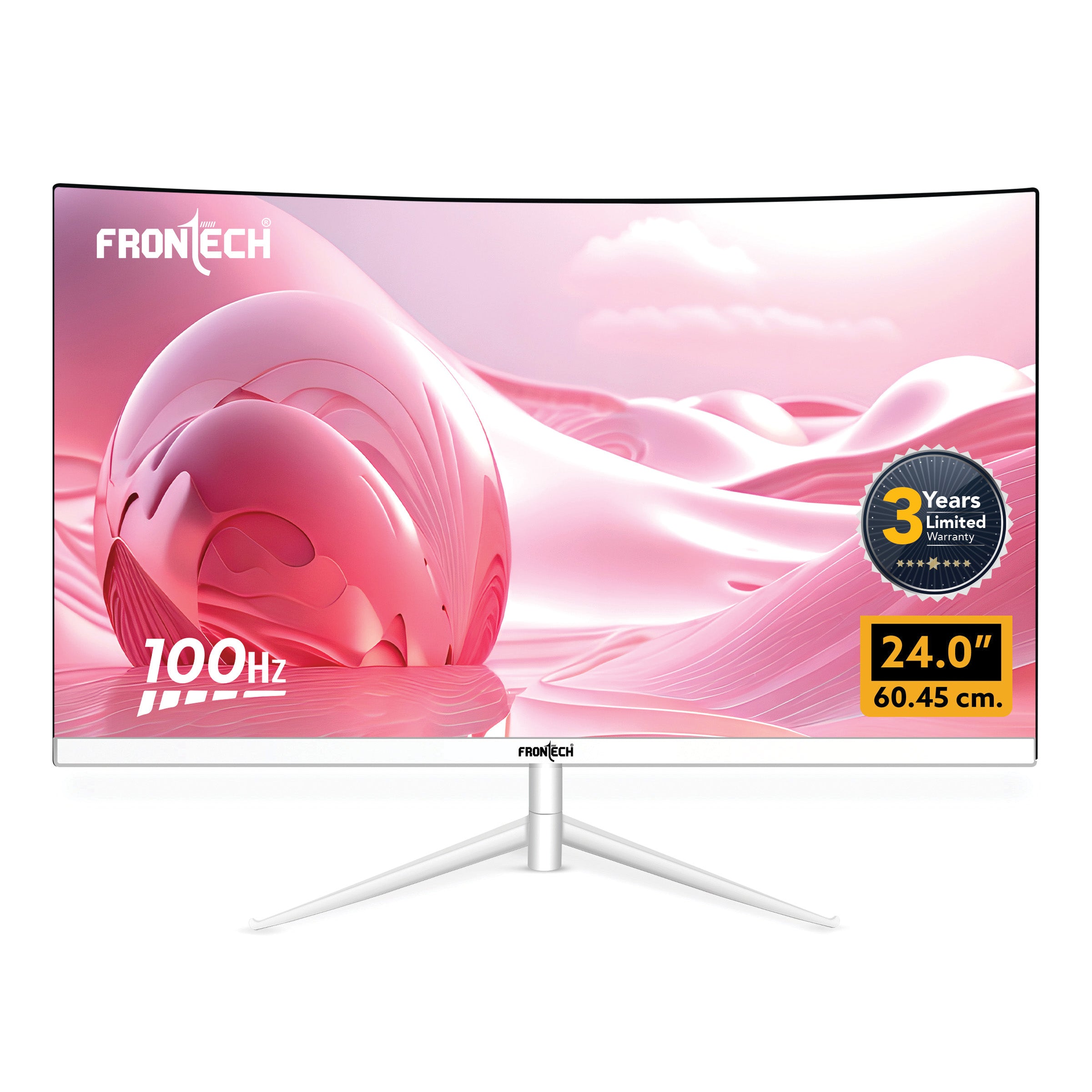 Frontech 24'' Ultima Series Curved LED Monitor | 100Hz, 1920x1080 | 1800R Curve, Bezel-Less Design (MON-0080) Frontech 24'' Ultima Series Curved LED Monitor | 100Hz, 1920x1080 | 1800R Curve, Bezel-Less Design (MON-0080)